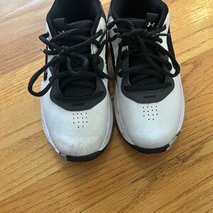Under Armour Kids Black and White Sneakers